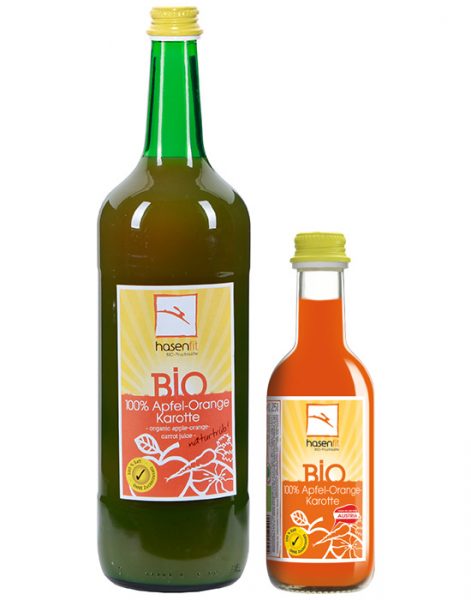 BIO 100% Apfel-Orange-Karotten Saft